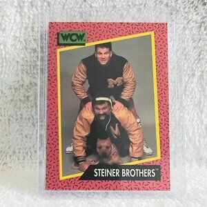 5/$20 Excellent 1991 Impel Steiner Brothers WCW Wrestling Card 114!!